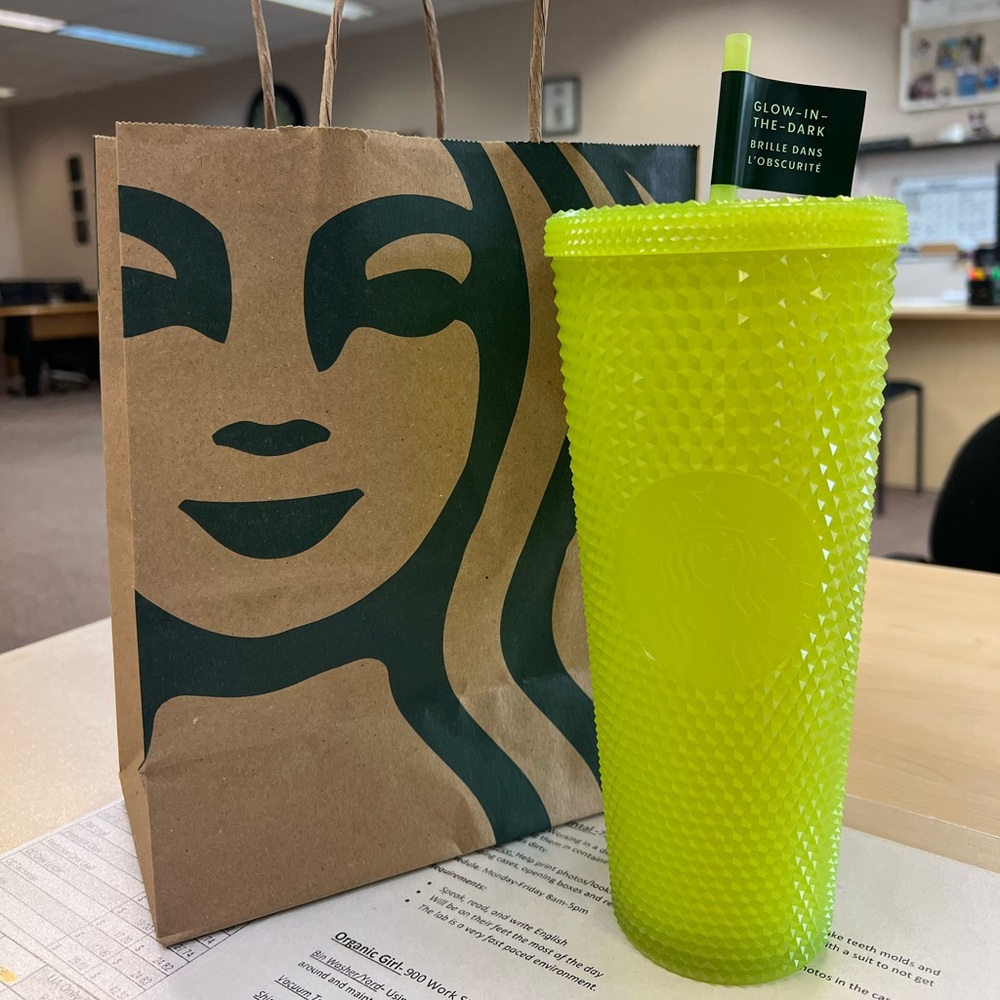 Glow in the dark tumbler